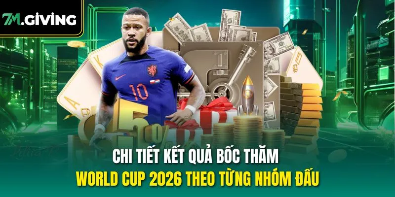 Chi tiết kết quả bốc thăm World Cup 2026 theo từng nhóm đấu